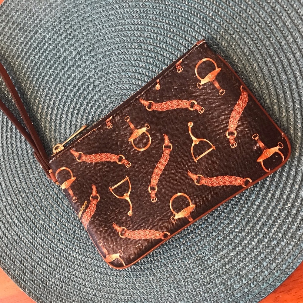 Ralph Lauren Equestrian Wristlet. Like new!